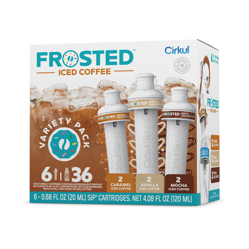 Refreshing Electrolyte Frosted Iced Coffee 6-Pack Variety Pack RAJT - Sugar-Free Fruit Flavor Cartridge Refill - Default Title