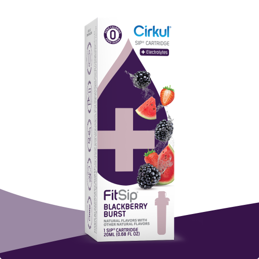 Sugar-Free FitSip Blackberry Burst Z16Q - Vitamin-Infused Natural Refreshing Flavor Core - Default Title