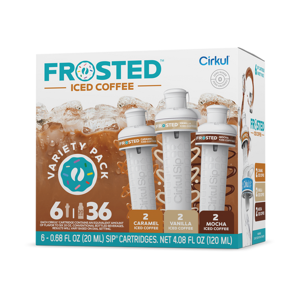 Refreshing Electrolyte Frosted Iced Coffee 6-Pack Variety Pack RAJT - Sugar-Free Fruit Flavor Cartridge Refill - Default Title
