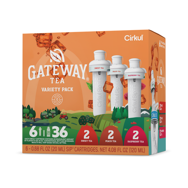 Refreshing Electrolyte Gateway Tea 6-Pack Variety Pack HM0F - Vitamin-Infused Natural Refreshing Flavor Core - Default Title