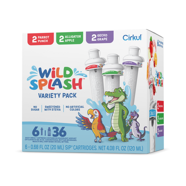 Sugar-Free Wild Splash 6-Pack Variety Pack 2TB7 - Vitamin-Infused Natural Refreshing Flavor Core - Default Title