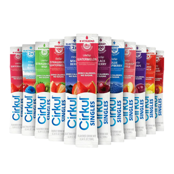 Sugar-Free 24-Pack  Singles Variety Bundle GXPG - Electrolyte Hydration Enhanced Taste Cartridges - Default Title